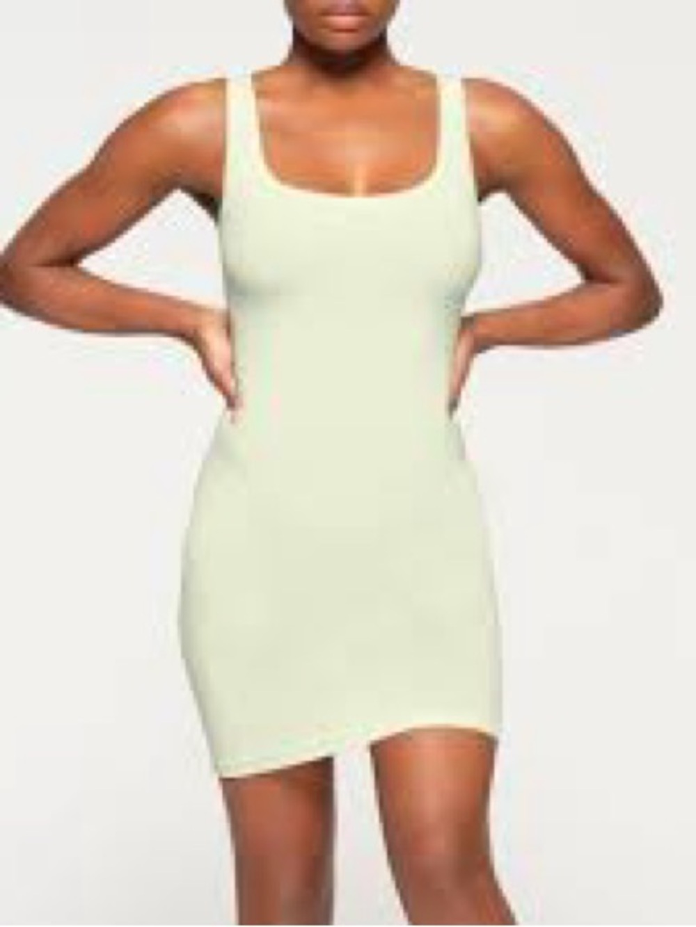 NWOT SKIMS Mint Green Mini Soft Lounge Dress Casual Bodycon Large